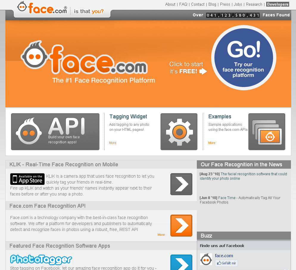Face.com analysiert euer Foto