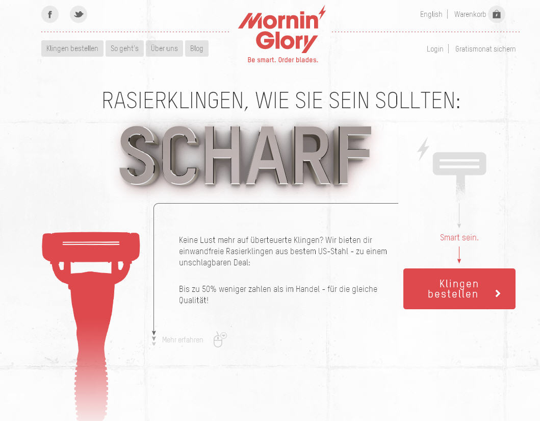 Bart ab mit Mornin‘ Glory – Hol dir die Klinge