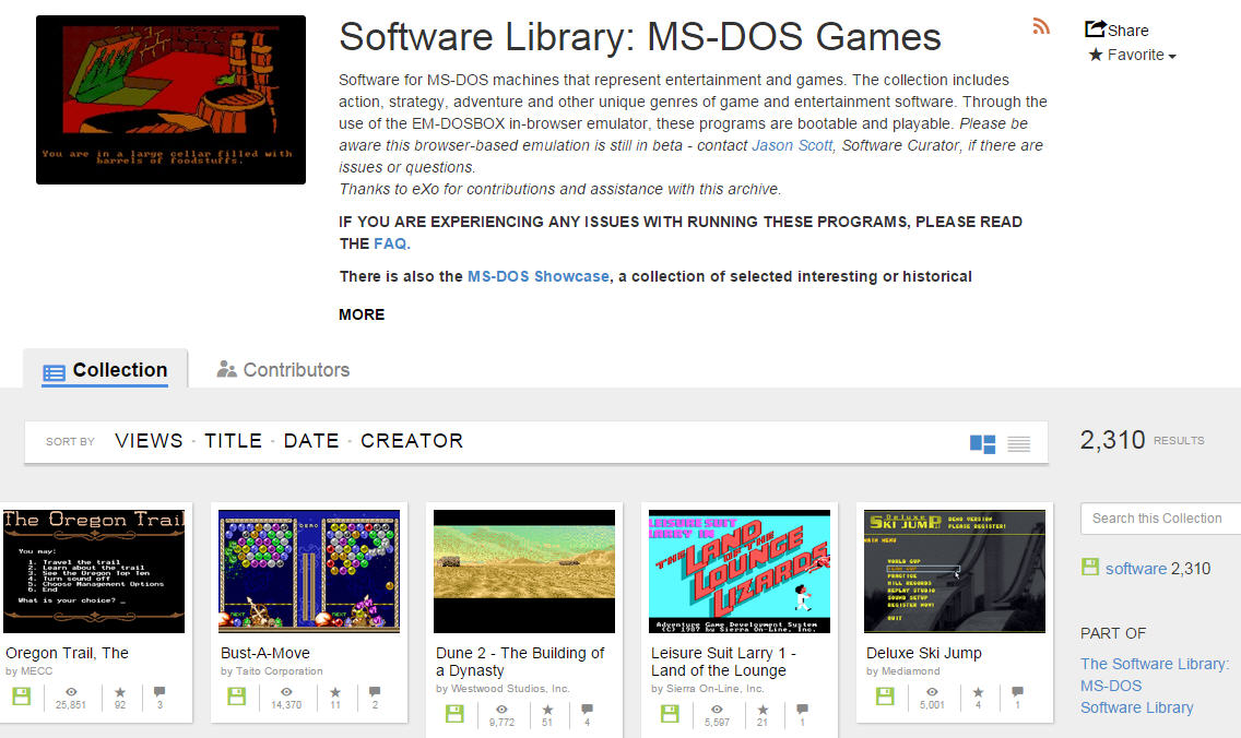 Spiele 2400 MS-DOS-Klassiker gratis im Browser