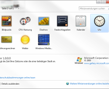 derMOE-Tipp der Woche: Windows 7 – Uhr Gadget wieder sichtbar machen