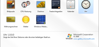 derMOE-Tipp der Woche: Windows 7 – Uhr Gadget wieder sichtbar machen